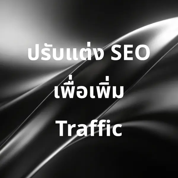ปรับแต่ง SEO เพื่อเพิ่ม Traffic ให้เว็บไซต์