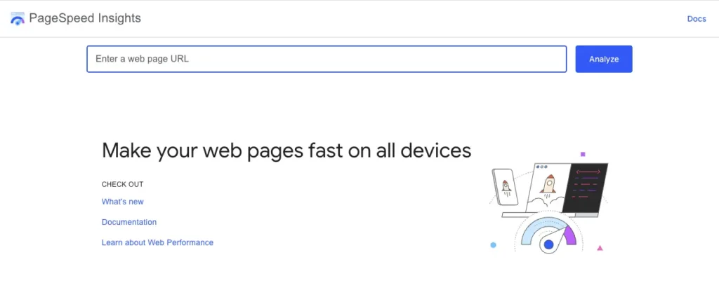 การเช็คคะแนนความเร็วเว็บไซต์ด้วย Google PageSpeed Insights